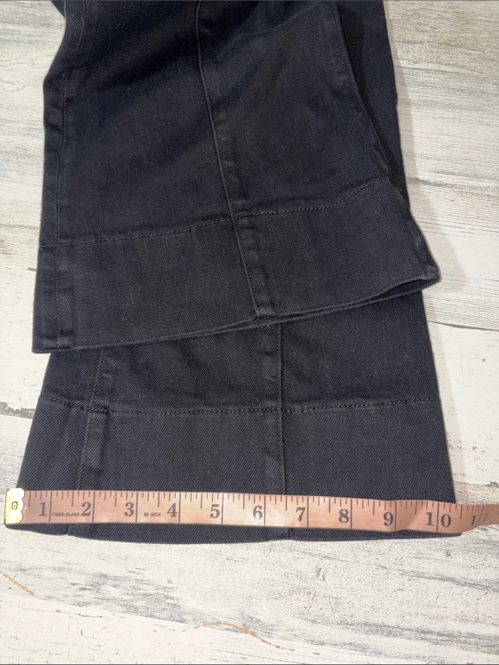 L'AGENCE Lenora Low Rise Seamed Flair In Noir Jeans Size 25 - Picture 14 of 14
